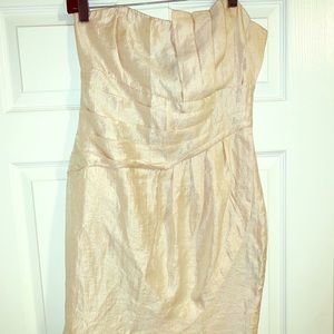 Short gold dress